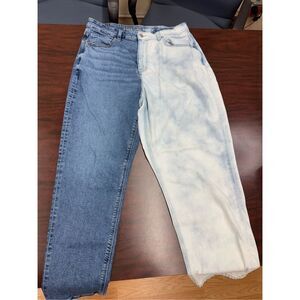 American Eagle Stretch Two Toned Denim Mom Jeans Size 12